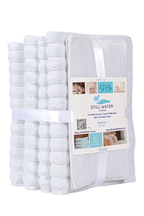 Euphoria Luxury 6-Piece Turkish Cotton Towel Set